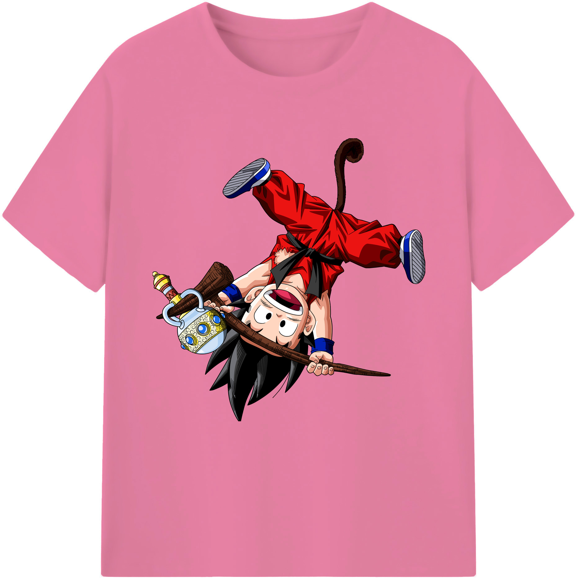 （画像用） ドラゴンボール 孫悟空（そん ごくう）Son Goku カカロット DRAGON BALL Kakarotto 綿100％半袖Tシャツ（フロントプリント）